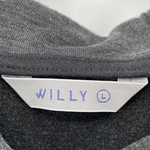 Willy 501 The Zip Up Hoodie Monterey Dark Heather Grey Men's Large - Picture 4 of 10